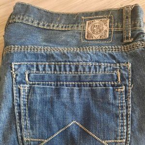 Axel Brand Men's 38x32 Treadwell Relaxed Straight Leg Medium Wash Jeans